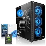 Megaport Gaming PC AMD Ryzen 7 5700G 8 x 4.60GHz Turbo • Windows 11 • AMD Radeon Vega 8 • 16GB 3200 MHz DDR4 • 500GB M.2 SSD • 1TB HDD • WLAN • Gamer pc Computer Gaming rechner