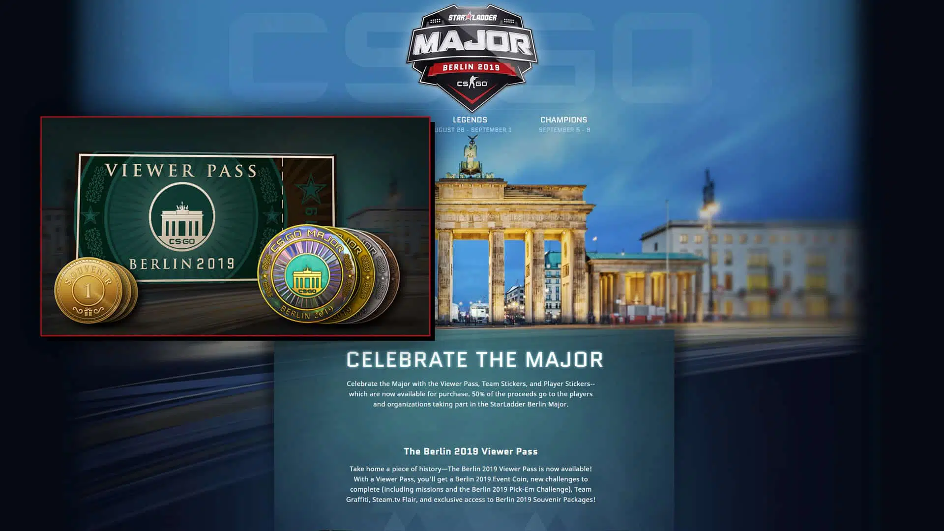 csgo major berlin viewer pass