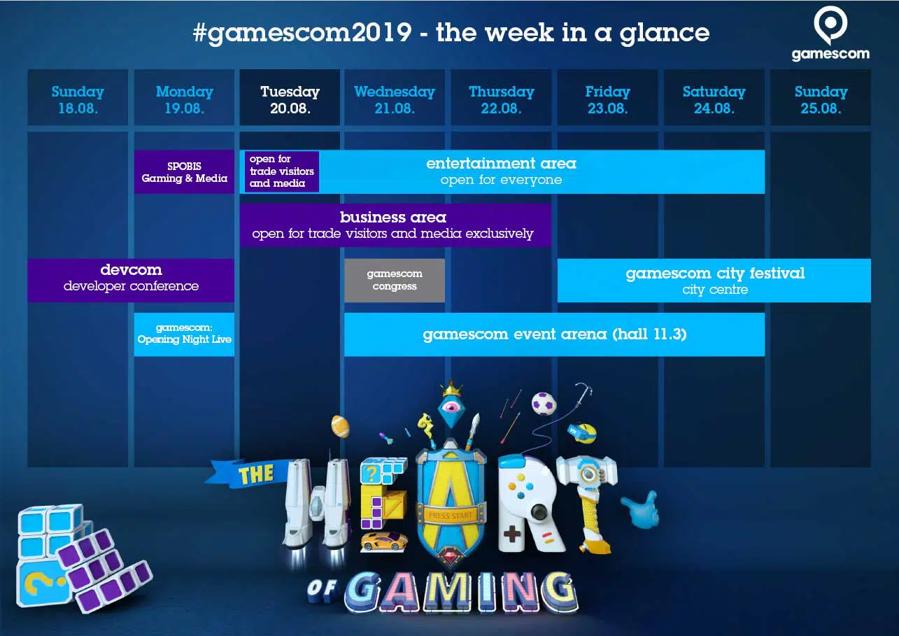 gamescom 2019 zeitplan