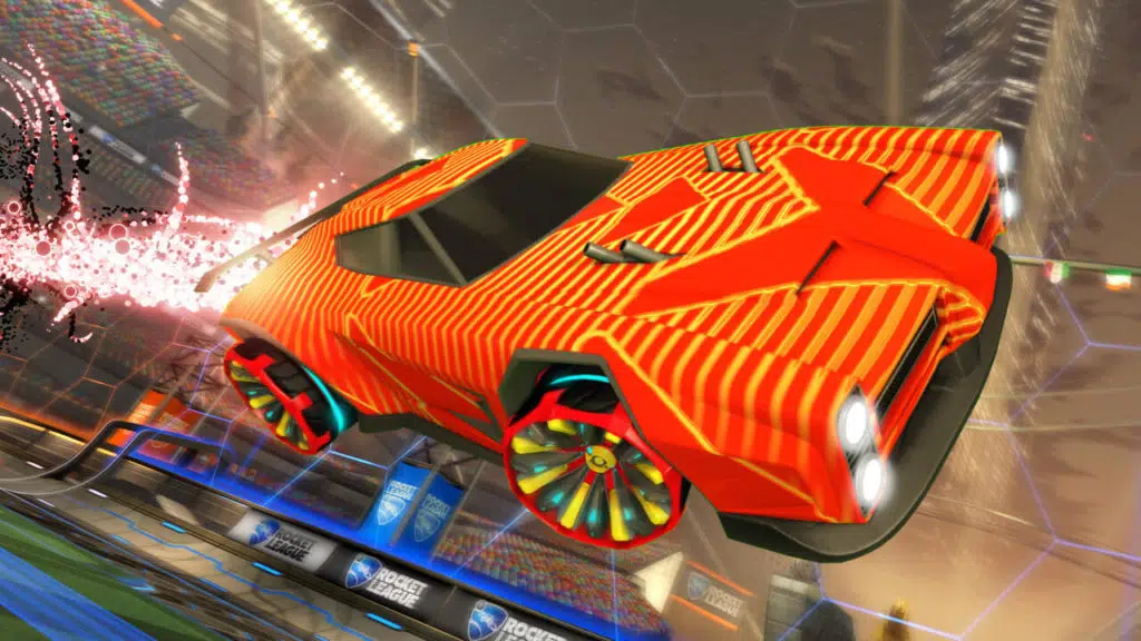 Vector Decal (Dominus), Grappler Wheels, Quasar Boost. Quelle: Psyonix