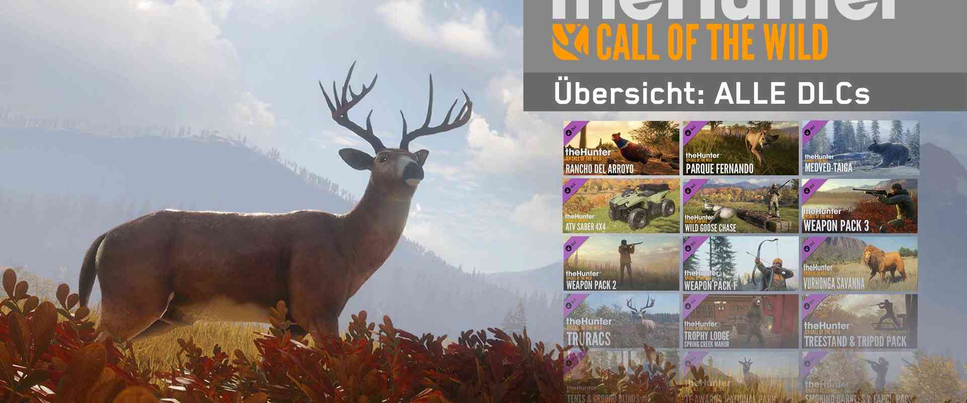 cotw the hunter call of the wild alle dlcs