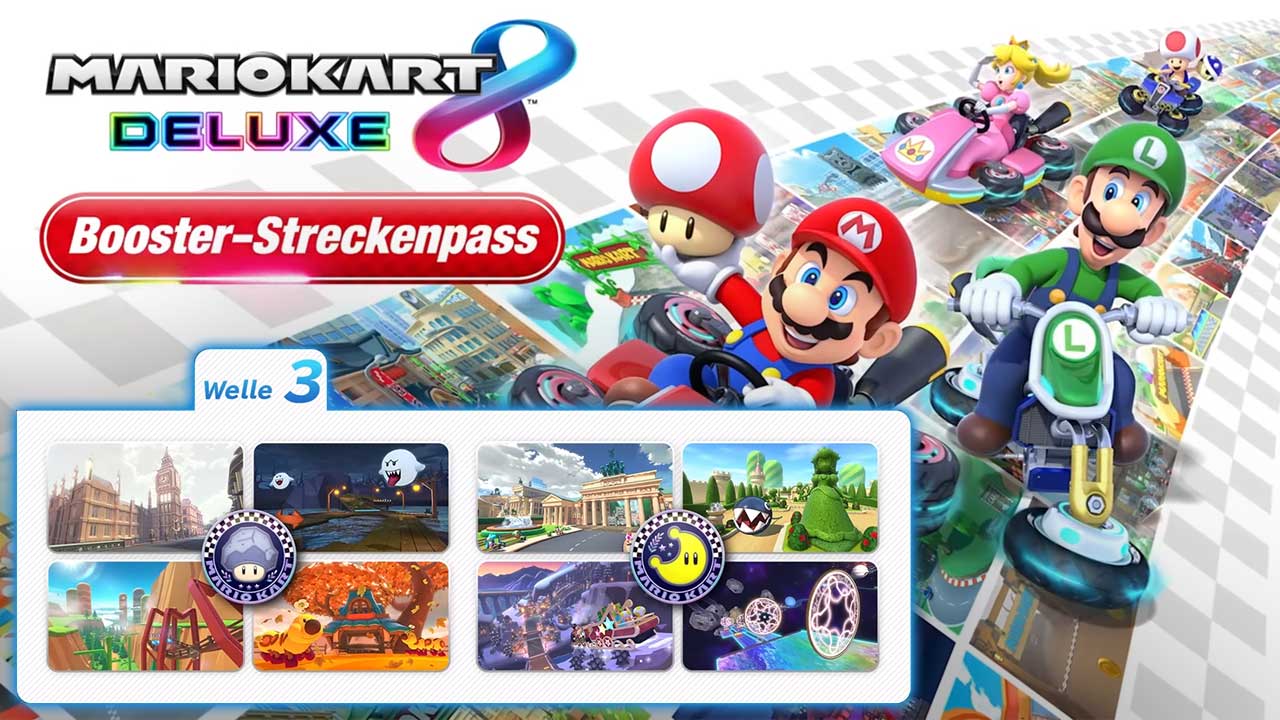 Mario Kart Deluxe: - Release | 8 – Welle 3 Strecken Spielemagazin Gaming-Grounds.de Das Booster-Streckenpass Acht neue